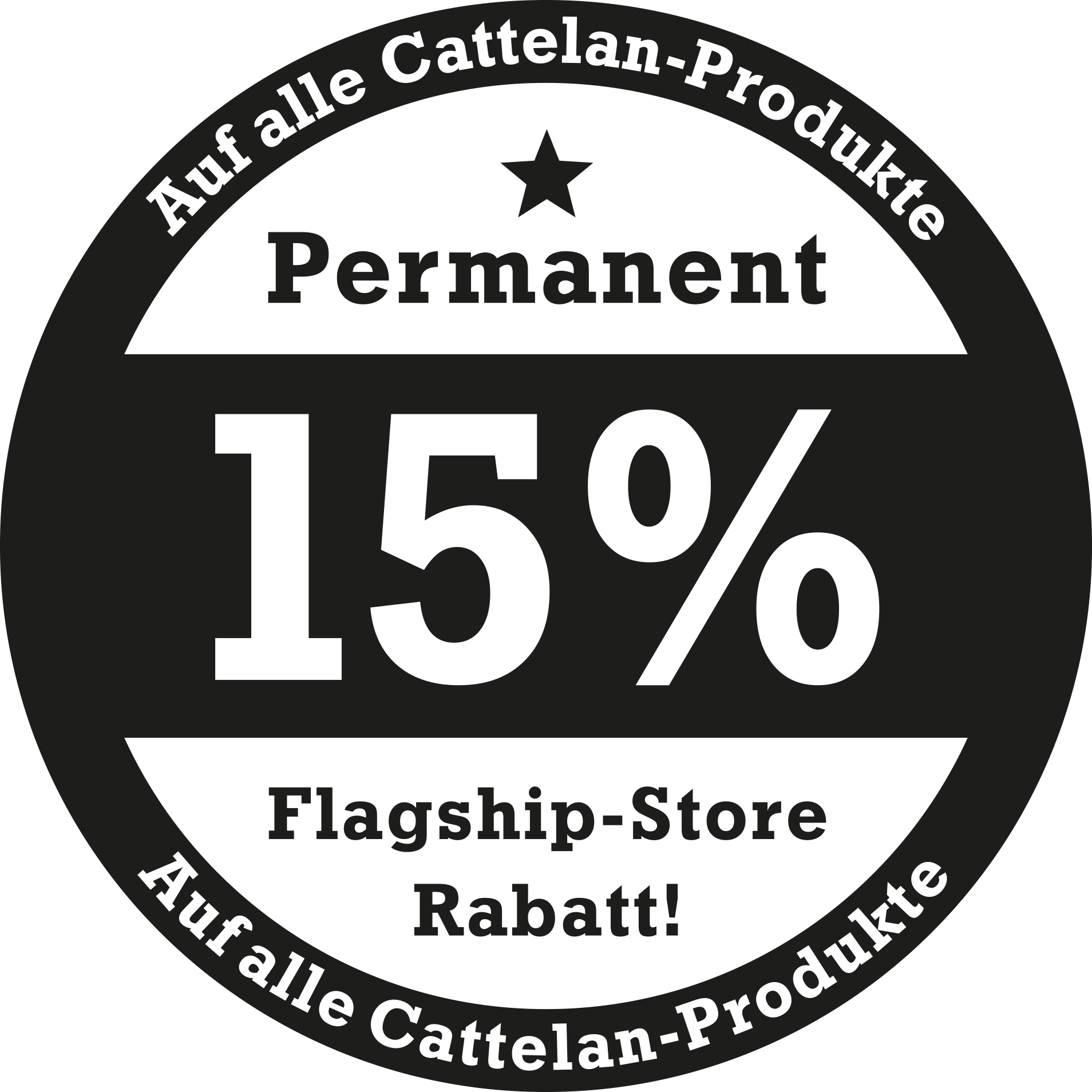 Button 15 % Flagship-Store Rabatt