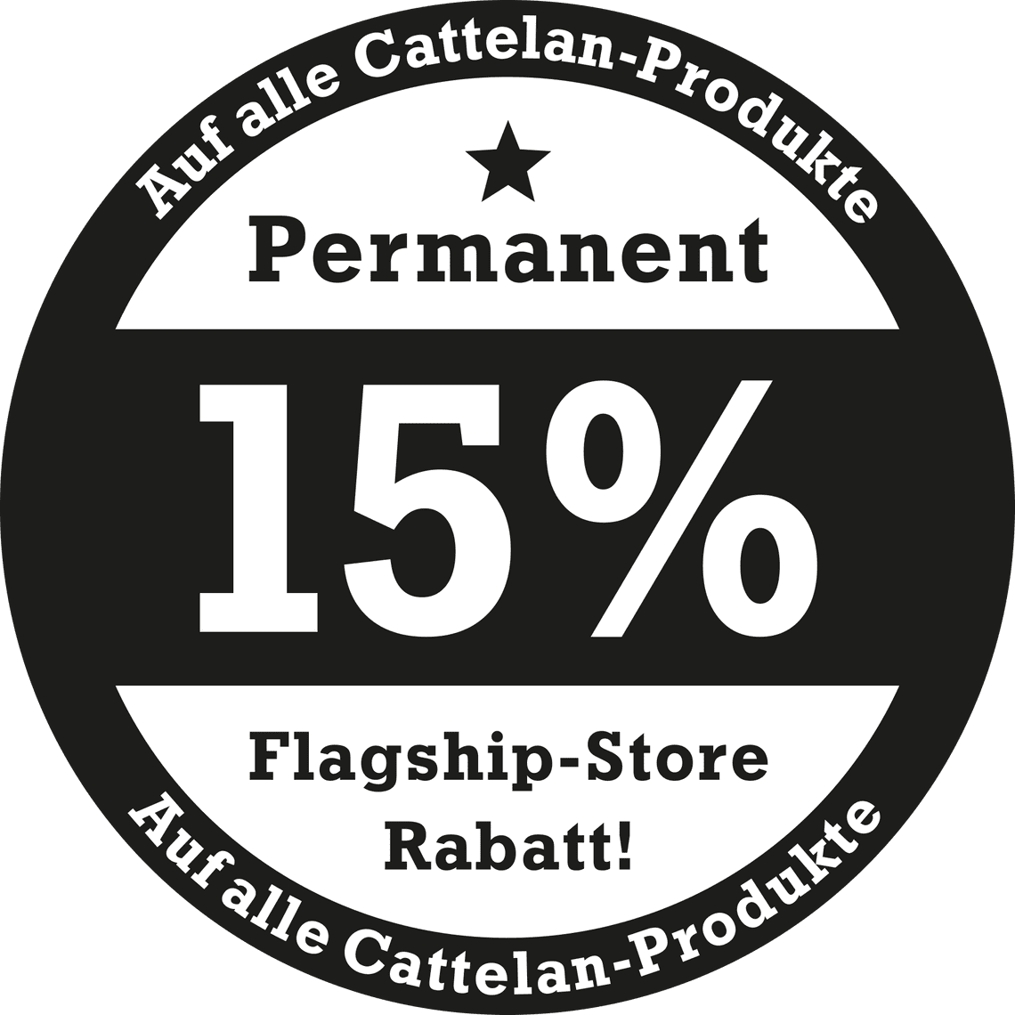 Button 15 % Flagship-Store Rabatt